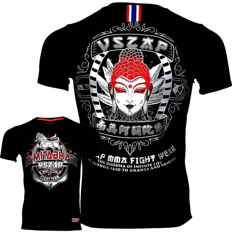 thumbnail image 1 of Camiseta de compresión 3D para hombre, camiseta de manga corta de jiu-jitsu brasileño, MMA, entrenamiento de boxeo, Muay Thai, camiseta informal de moda, 1 of 5