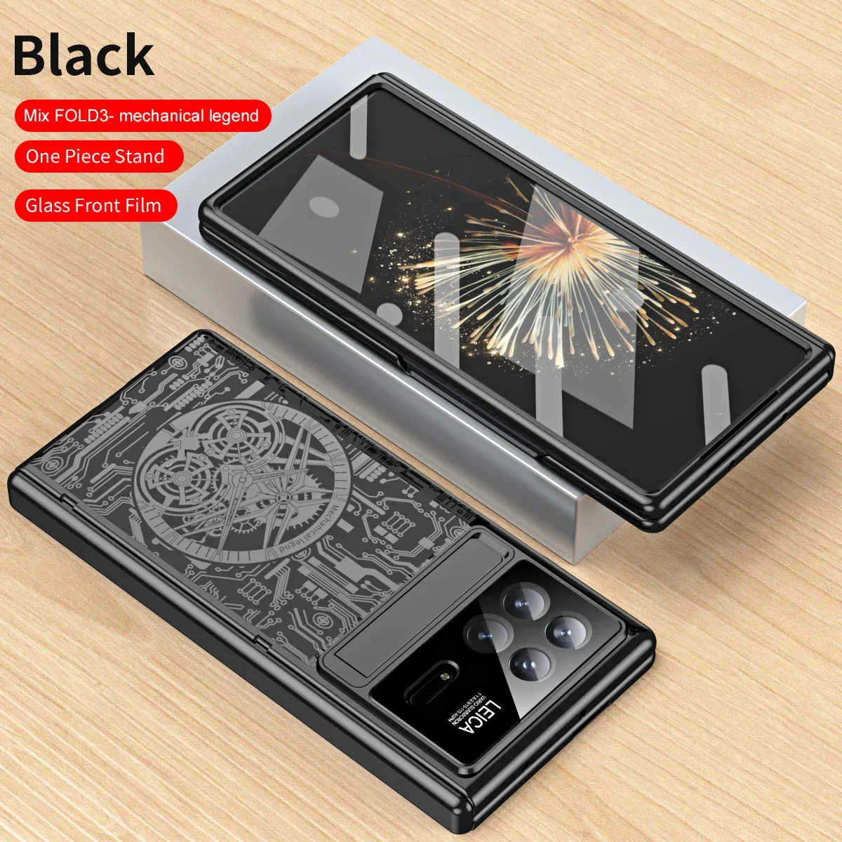 For Xiaomi MIX Fold 3 5G Case 360° Full Screen Protector Cover Hinge Plating Matte Mechanical Case For Xiaomi MIX Fold 3 5G_voghion.com
