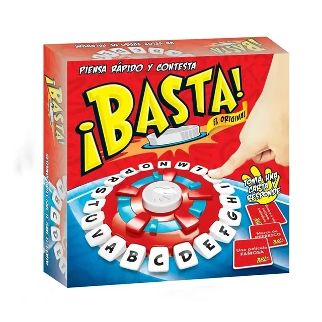 New Basta Spanish Tapple Word Game - English Tapple Games Version Quick Thinking Letter Pressing Board Game-Christmas Halloween 2