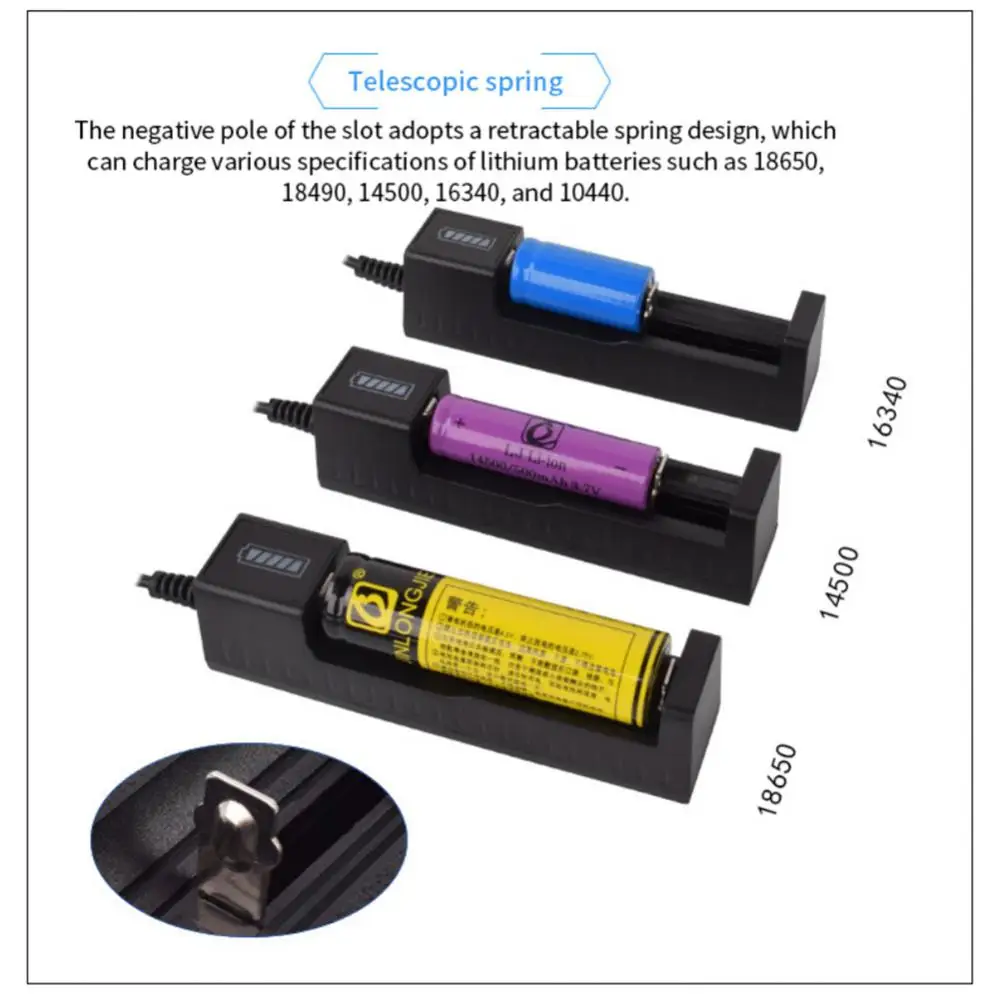Lithium Battery Charger Dock Station Cradle Intelligent Ic Control Output 4.2v/500ma 1~7PCS