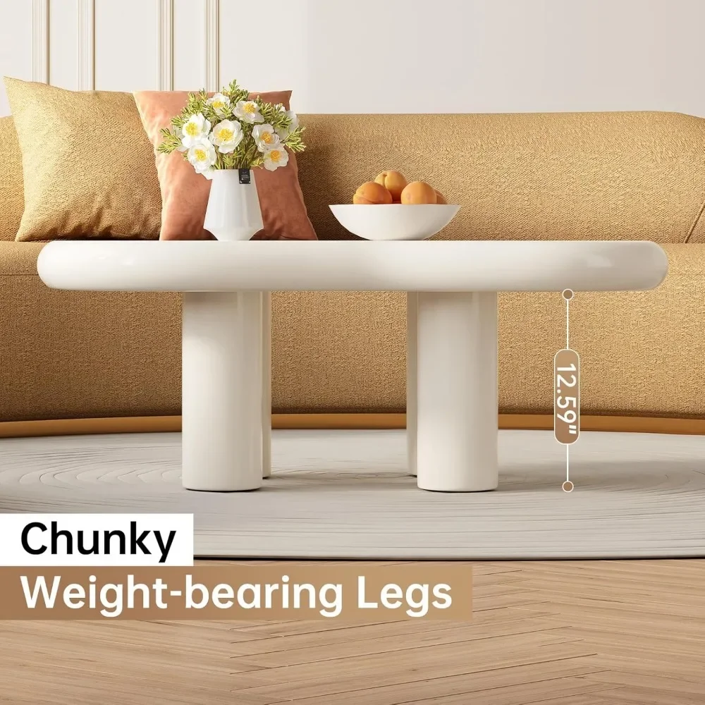 Modern Cloud Coffee Table with Sturdy Legs