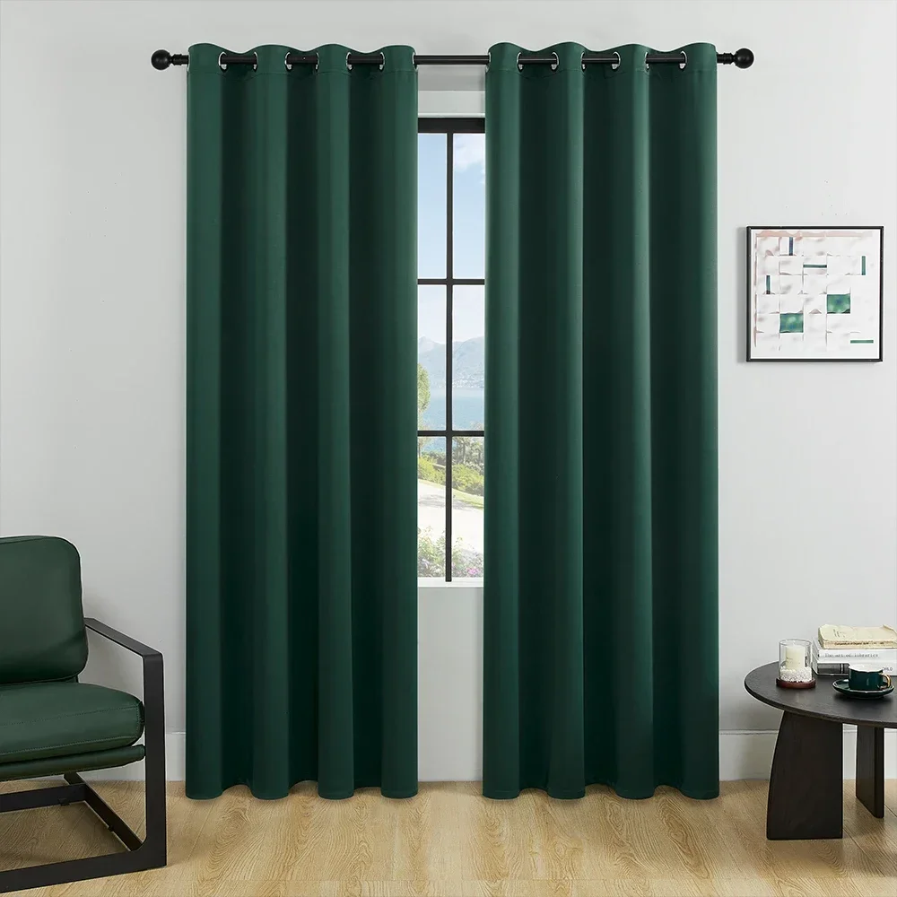Blackout Curtains 1Pc for Study Bedroom Kitchen Living Room