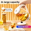 220V Large Capacity Electric Kettle Fast Boiling 304 Stainless Steel Water Kettle with Auto Shut-Off Ideal for Home 2L White 5