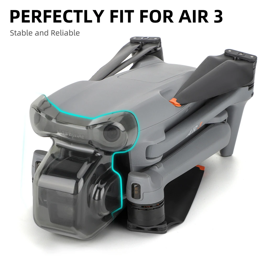 DJI AIR 3 렌즈 캡 짐벌 카메라 보호대 용 Sunnylife DJI Air 3 Drone 액세서리 용 방진 렌즈 보호 커버
