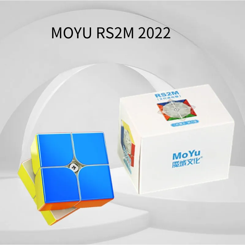 Moyu RS2M V2 magnetic speed cube speed cube magic cube puzzle puzzle cube educational toys magic puzzle toy puzzle toys mgaic cube 2x2 professional educational toy MOYU magnet puzzle for Kid RS2M