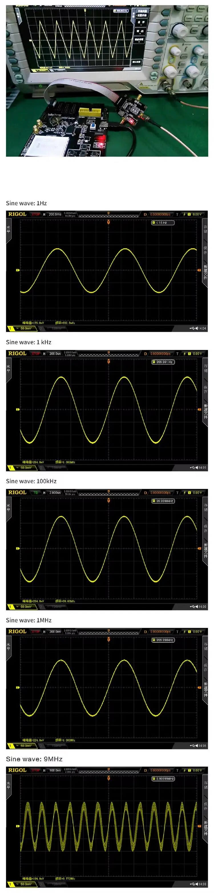 AD9833 DDS Signal Generator Triangle Sine Wave Signal Source Programmable Microp