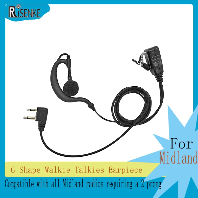 Risenke G Shape Auricolare Vivavoce Interfono Kit Audio Xt60 Auricolare G9 G9 Pro Auricolari Ppt Per Walkie Talkie Midland