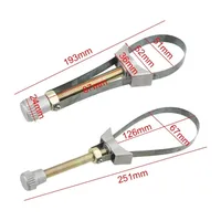 Hand Tools Car Oil Filter Removal Tool Adjustable 60mm To120mm Diameter Steel Strap Wrench 2
