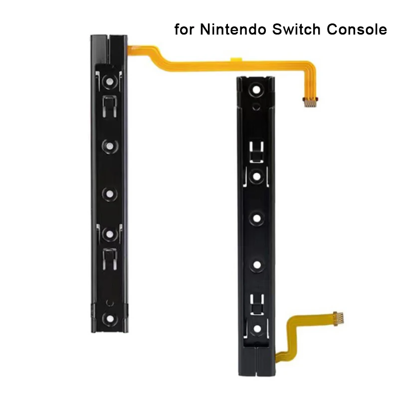 Right and Left Slide Rail with Flex Cable Fix Part for Nintendo