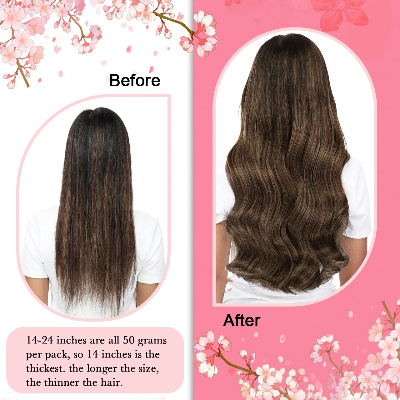 Micro Beads Hair Extensions Ombre Micro Loop Human Hair Extensions #2/8/2 Invisible Ring Extension for Women 1g/s 50g