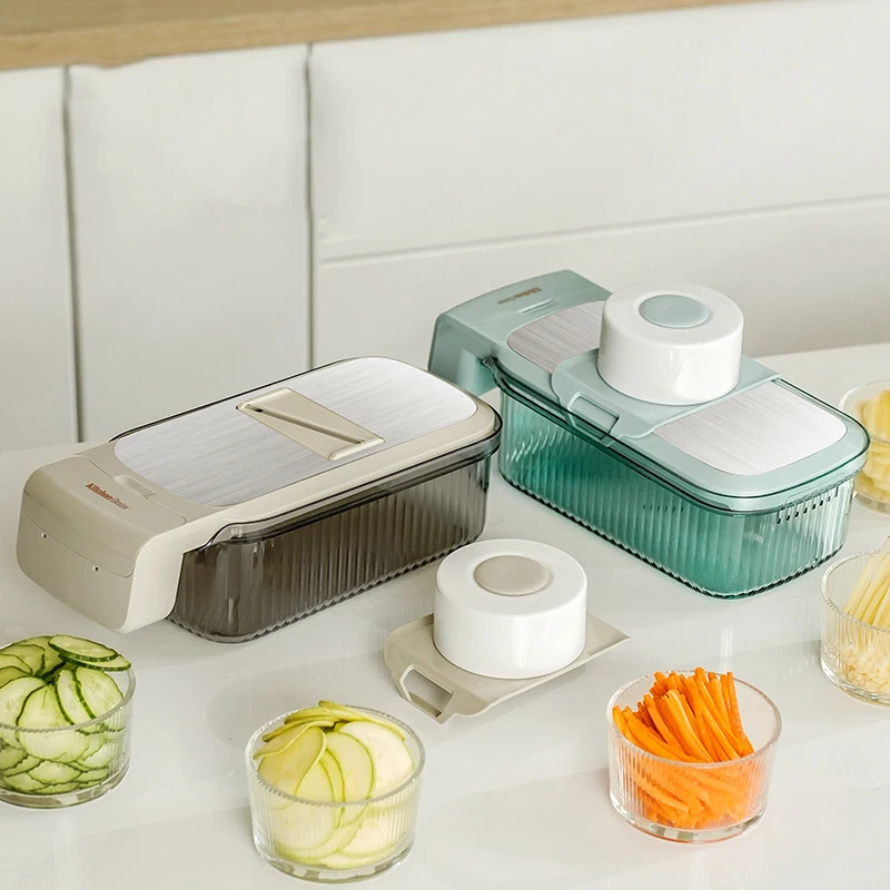 Vegetable Cutter Shredders Slicer Box Basket Multifunctional Fruit