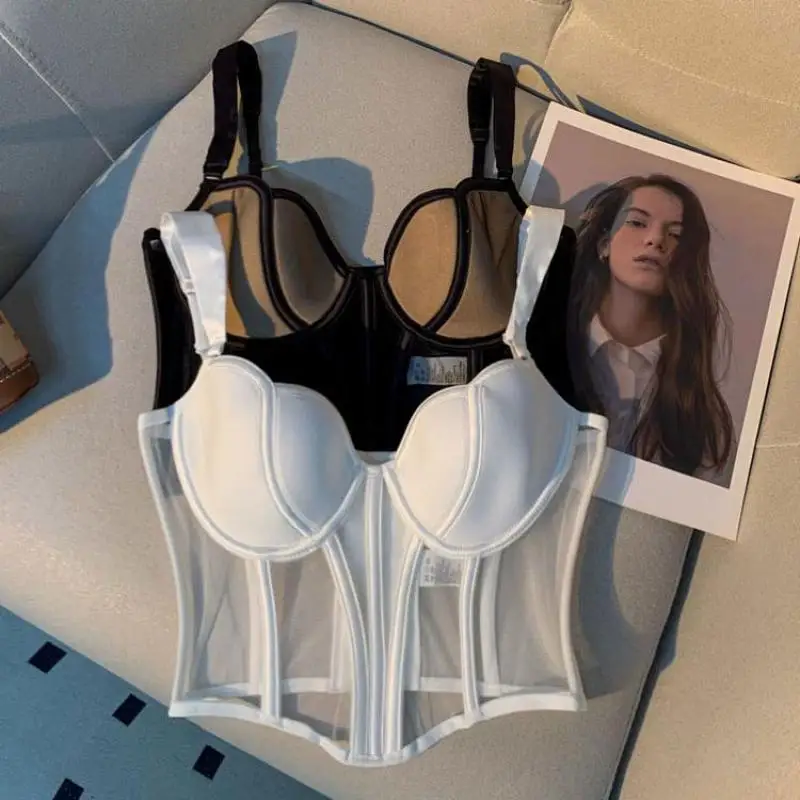 

Женский сетчатый бюстгальтер-топ с эффектом пуш-ап