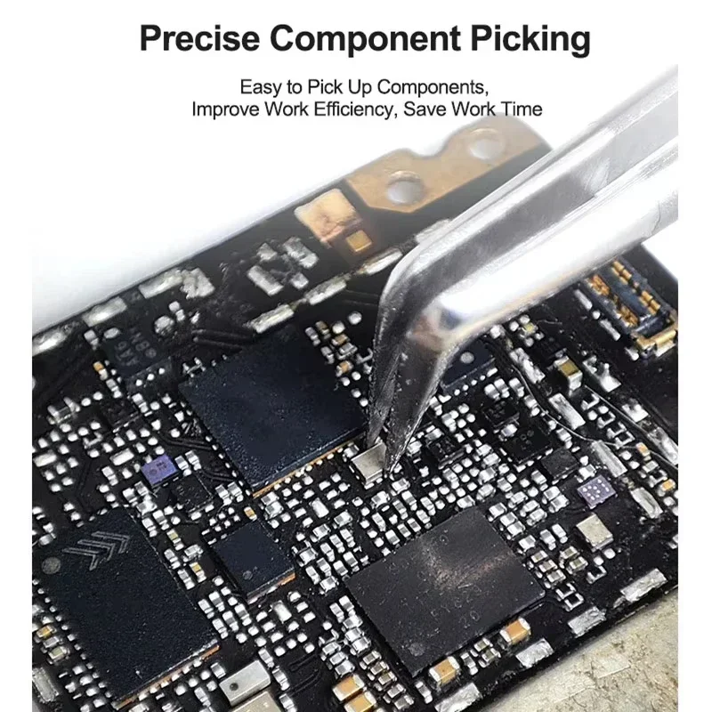 Precision Tweezers Relife Chip Positioning Super Hard for Soldering and IC Chip Micro-repair