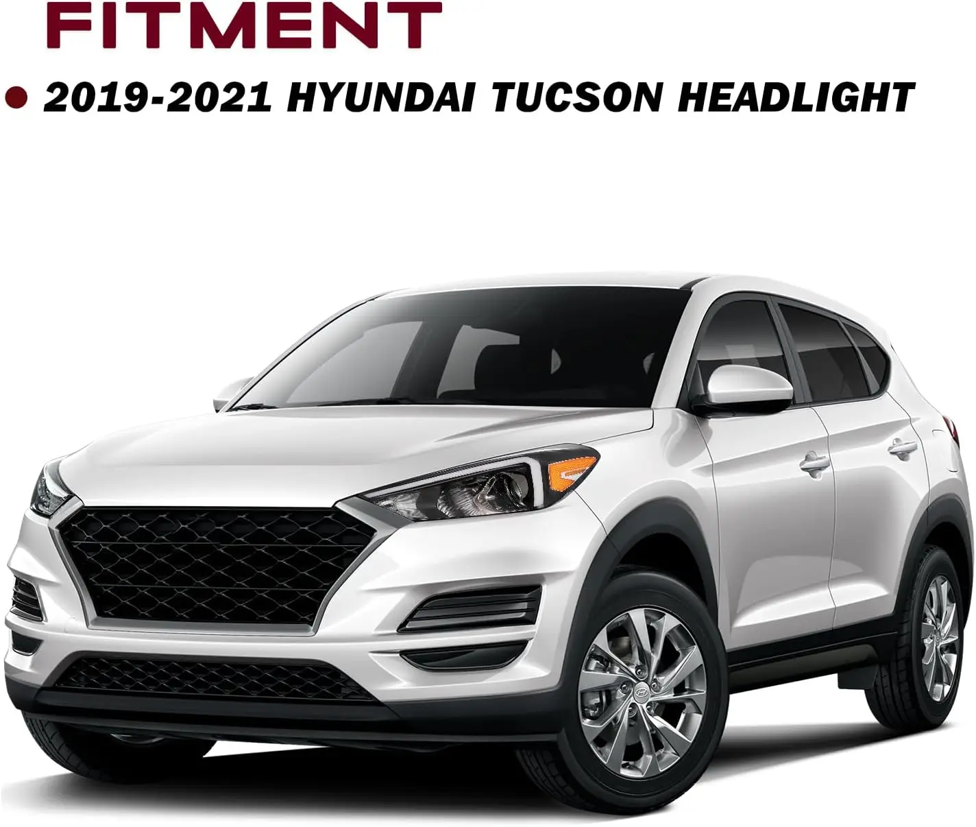 Car Headlamp W/LED DRL Driver Side Headlight Assembly for Hyundai Tucson Head Lightcustom