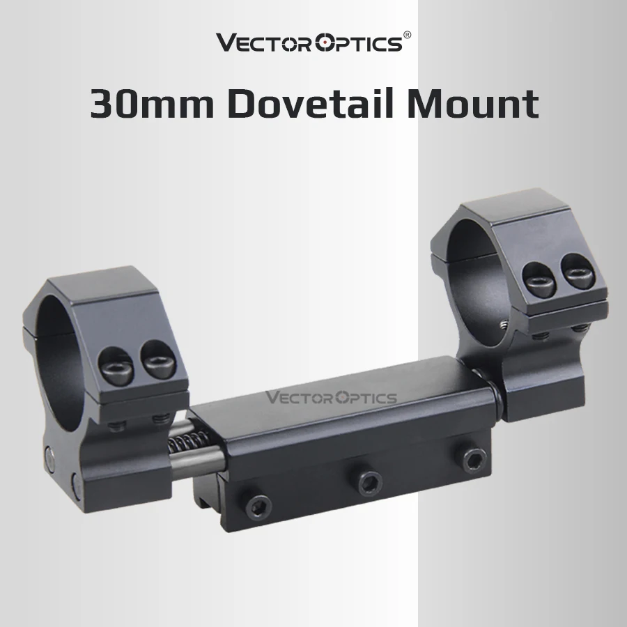 Vector Optics 30Mm One Piece Zero Recoil Dovetail Mount Rings for 9Mm Rail Hunting Scope