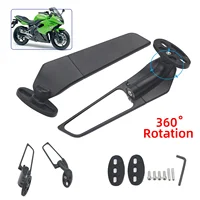 For Kawasaki NINJA 300R 250R 400R NINJA1000 ER6F Motorcycle Mirror Modified Wind Wing Adjustable Rotating Rearview Mirror 1