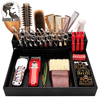 Strumenti per parrucchieri Organizer Vassoio Salon Taglio di capelli Trimmer Keeper Holder Barbiere elettrico Clipper Display Rack Forniture per barbiere