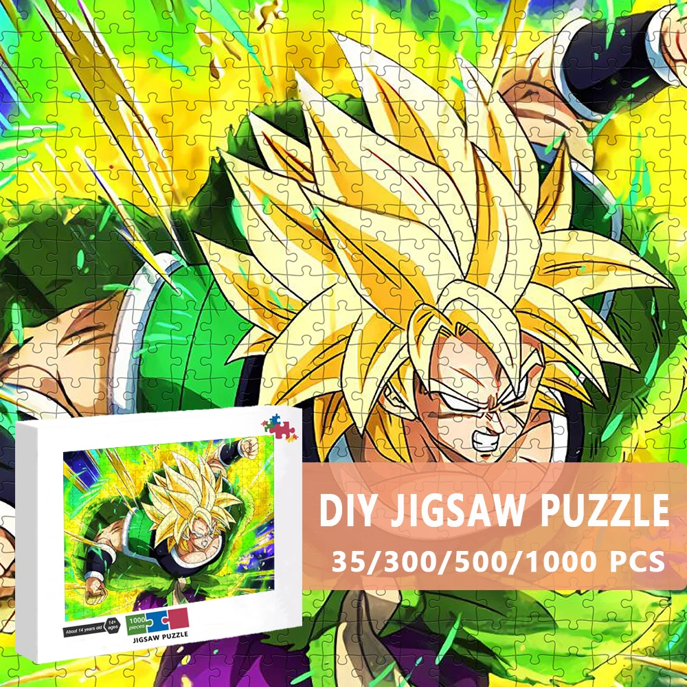 

Diy 300/500/1000 Pieces Puzzles Dragon Ball Jigsaw Puzzles Bandai Anime Cartoon Puzzles for Adults Kids Educational Toys Gift
