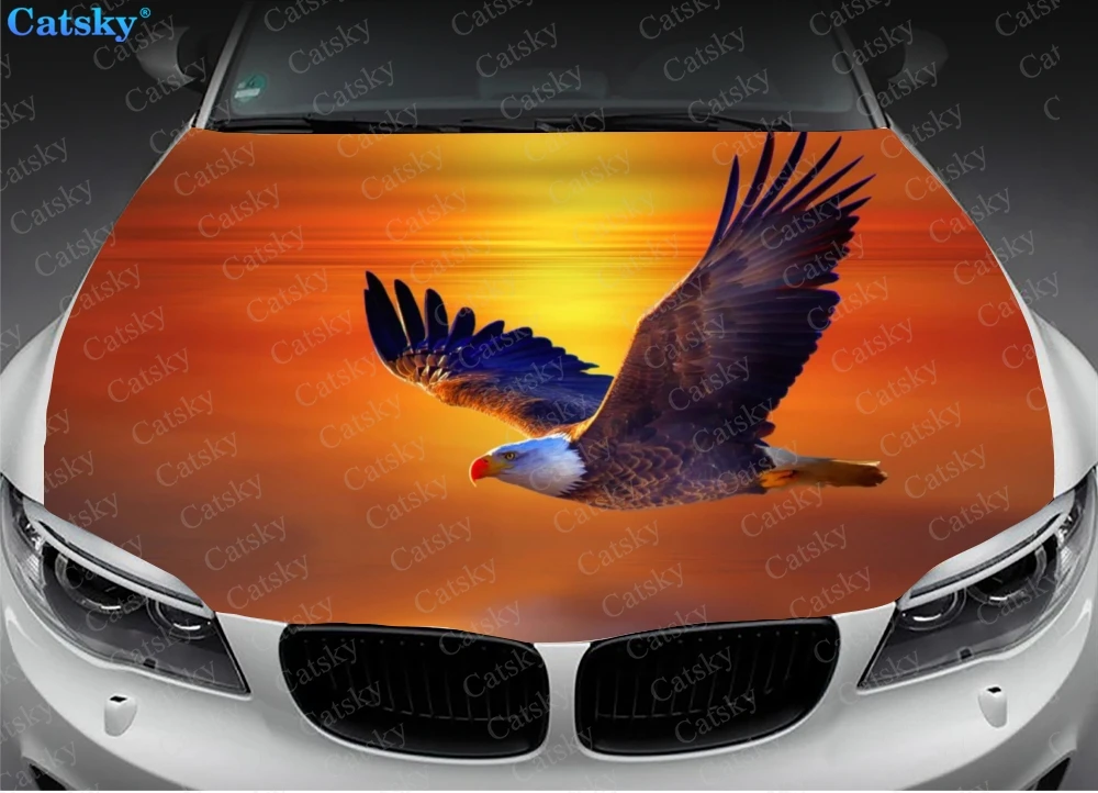 Adler Tier Vogel Tuning Motor Auto Haube Aufkleber Vinyl Aufkleber Wrap  Grafik Hood Aufkleber Muster Custom Fit Jede Auto Aufkleber - AliExpress