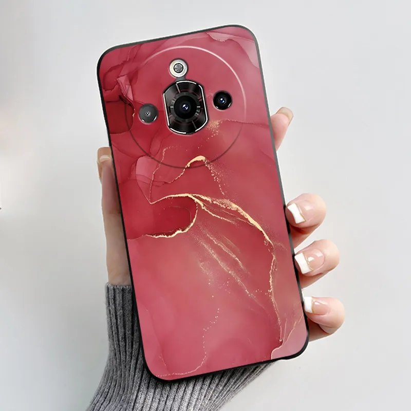 Luxury Cute Heart Rabbit Soft TPU Silicone Matte Black Shockproof Phone Case