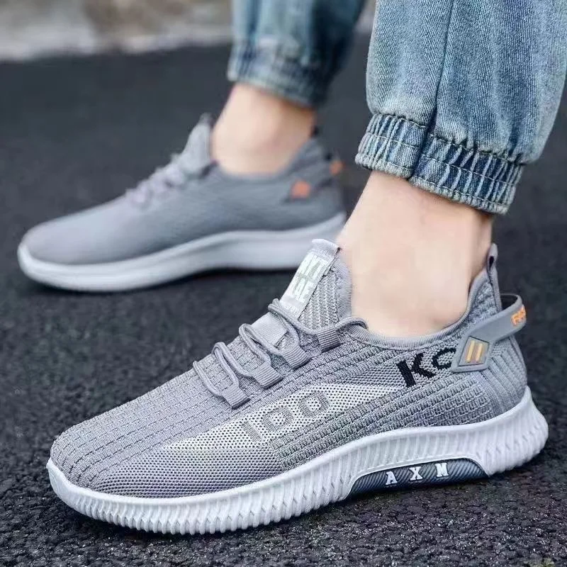 Men Casual Shoes 2023 Spring Sports Leisure Fashion Height Increasing Couple Shoes Outdoor Mesh Shoes For Men Lace-Up Sneakers