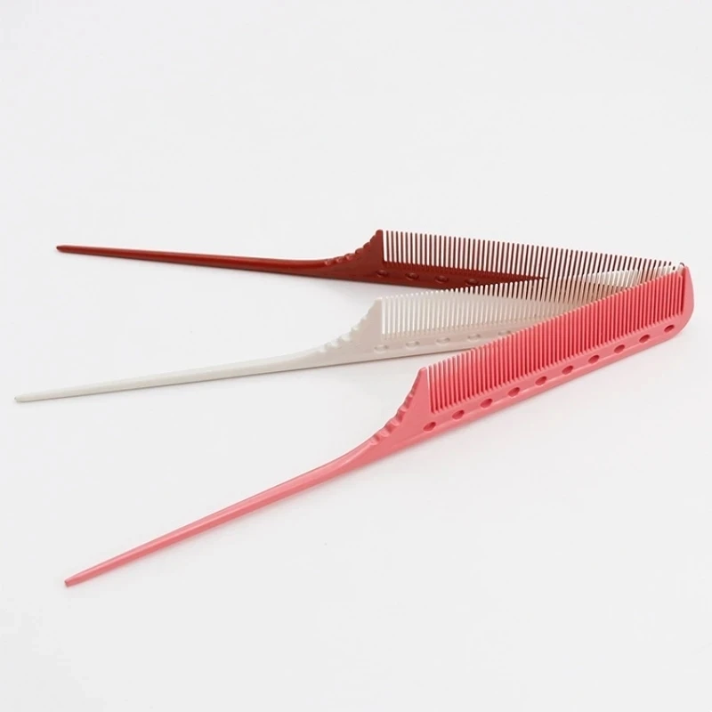 뾰족한 빗 헤어 살롱 미용사 빗 헤어 스타일리스트 강철 바늘 뾰족한 꼬리 빗 이발소 전문 스타일링 헤어 브러시