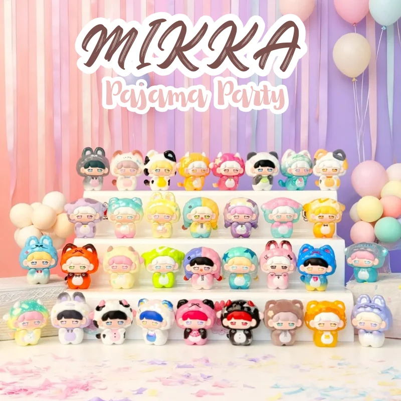 MIKKA Pajama Party Series Mini Blind Box Mystery Box Action Figure Doll ...