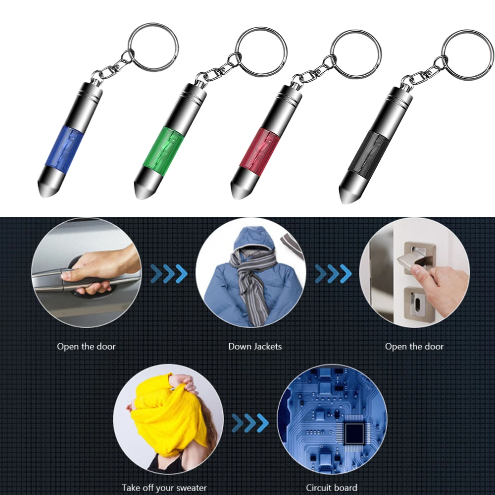 StaticRodElectrostaticDischargerPortableAntiStaticKeychain