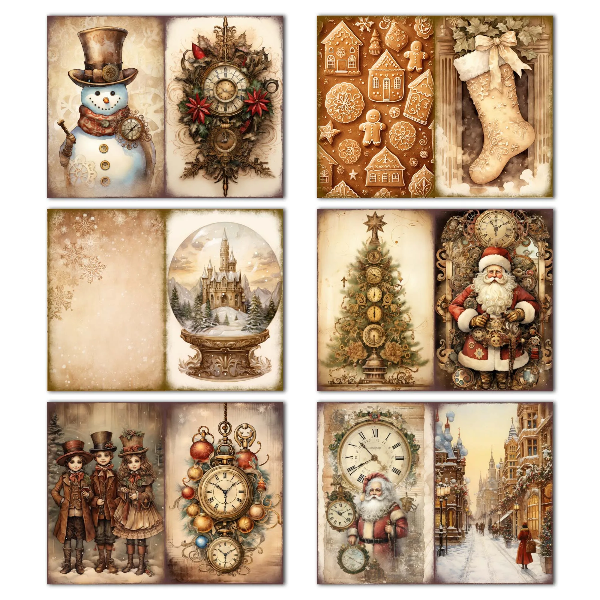 Stickers Scrapbooking Supplies Scrapbooking Paper 54pieces Vintage Mechanical Animal DIY Writable Background Paperpads With Sticker Arts Crafts Scrapbooking