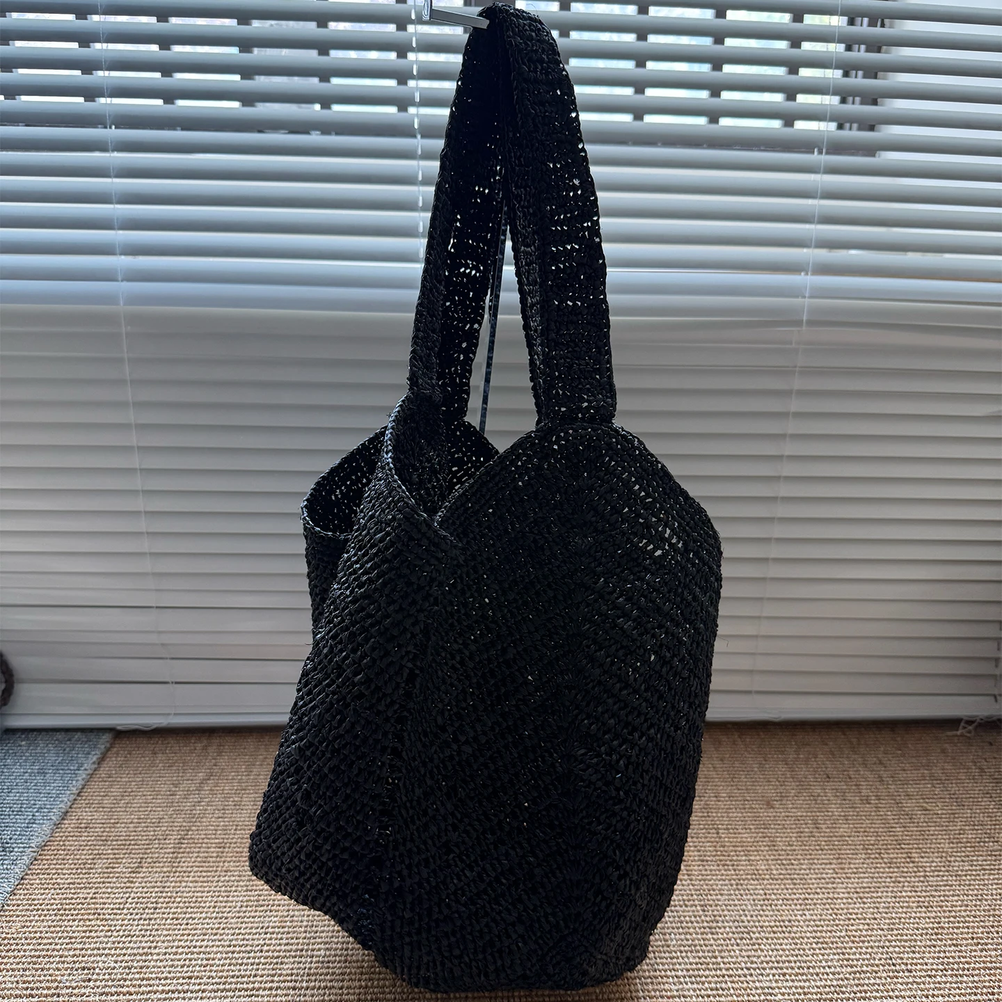 Bohemian Raffia Straw Bag Large Capacity Travel Beach Bags for Women Shoulder Bag Handmade Summer Rattan Bag Purses and Handbags