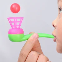 2/4/8Pcs Plastic Pipe Blowing Ball Toys For Kids Outdoor Sports Games Balance Training Learning Toys Children Funny Gifts 2