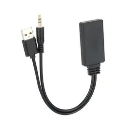 Wireless Bluetooth Audio Receiver with 3.5mm AUX and USB Support (Black)