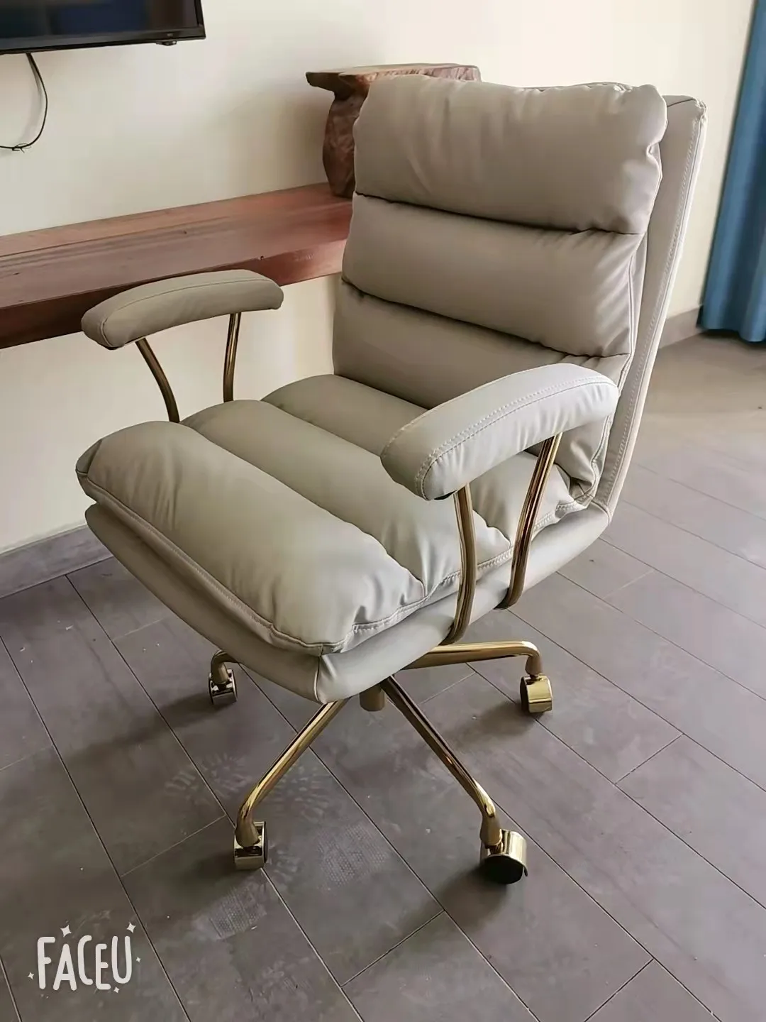 Description Picture 4 of itemComputer Chair Lifting Swivel Soft Chair Home Office Desk Chair Nordic Furniture Ergonomic With Backrest Armchairs Bedroom Chair