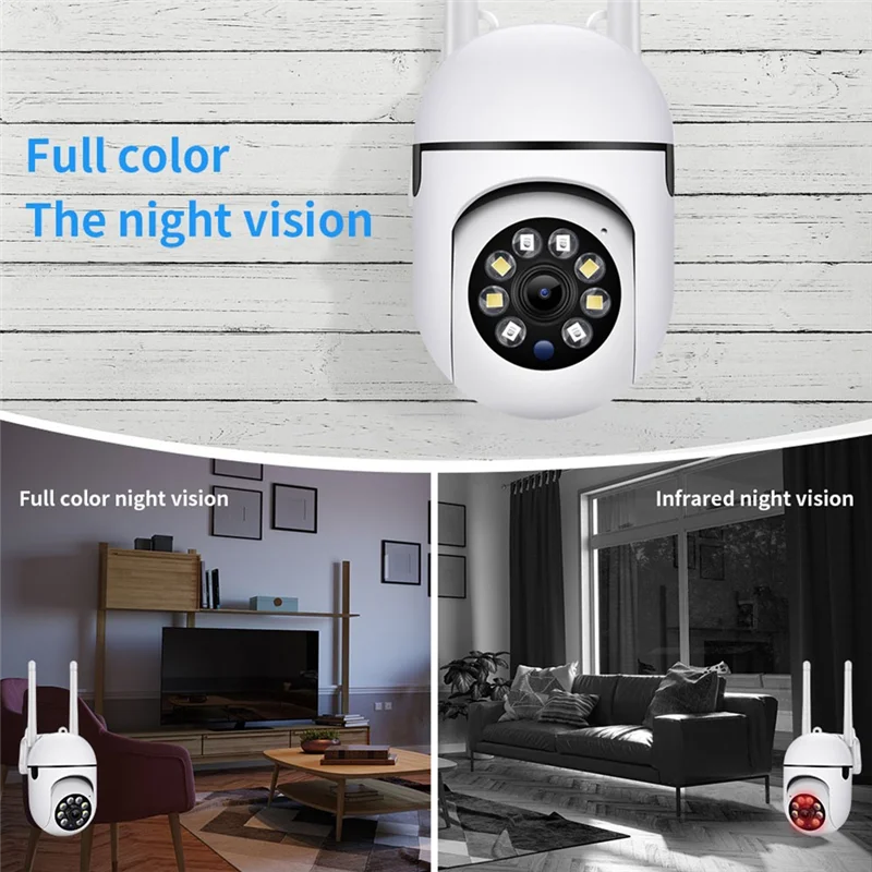 , 2.4GHz WiFi Cameras for Home Security, 1080P Dome Surveillance Cameras 360&deg; View, 2-Way Audio