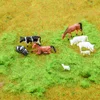 1/87 HO N Scale Model Miniature Green Grass Railway Layout with 8PCS Mini Animals For Building Scene Stree Scene Landscape 1