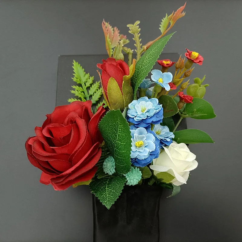 Herren-Hochzeits-Corsage-Brosche, modisch, formelle Kleidung, Anzug, Accessoires, Geschenke, handgefertigter Schmuck, luxuriöses originelles Design, Blumen-Broschen – Detail 11