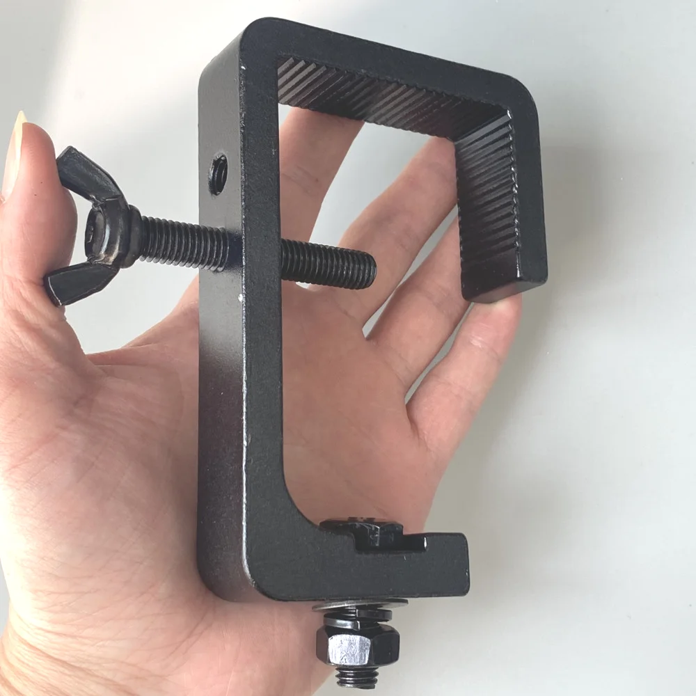 Square Tube Clamp 30-60mm Aluminum Alloy Clamp Truss Stand Hooks Load 80KG Stage Lighting Beam LED Moving Head Audio DJ Fixtures