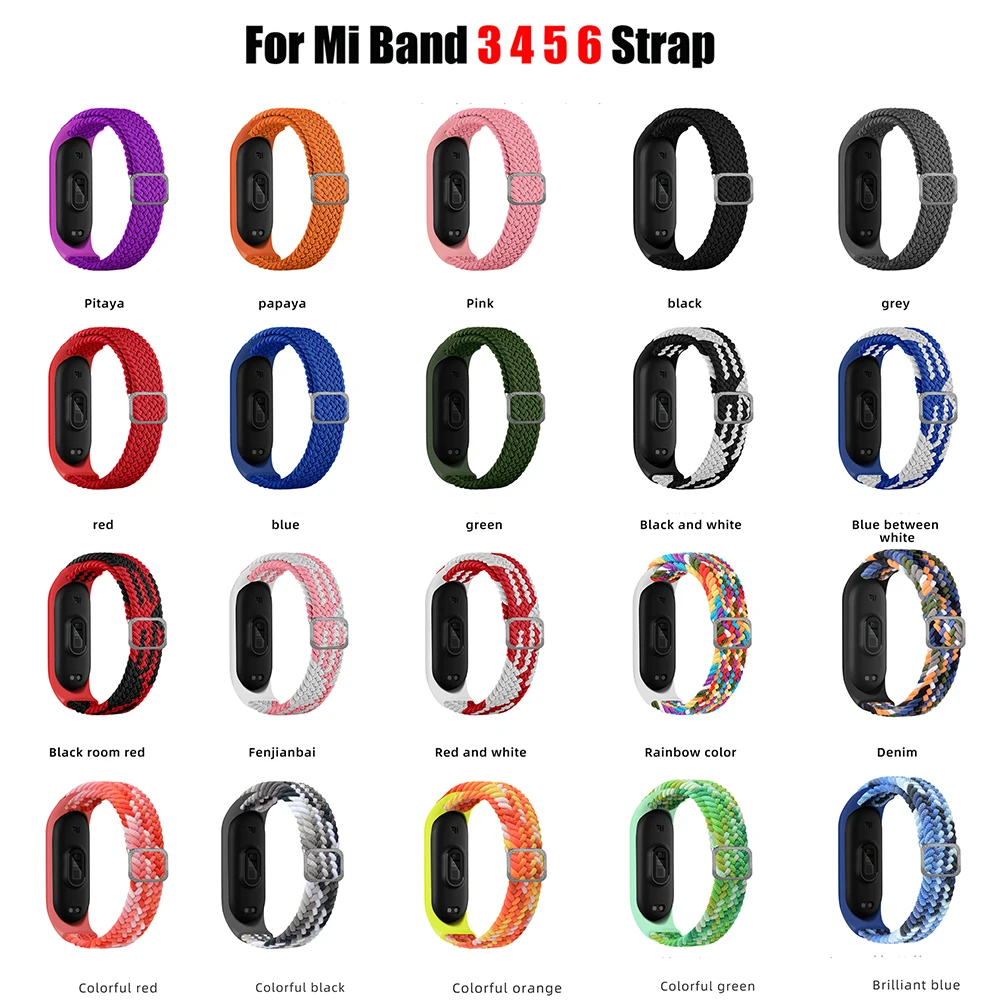 Braided Elastic Nylon Adjustable Solo Loop Wristband