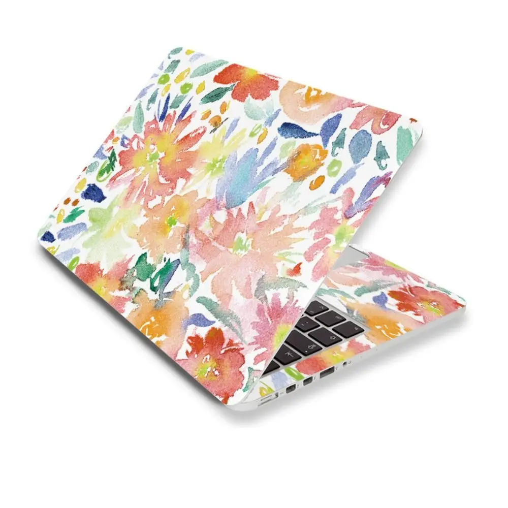 DIY Laptop Stickers Skins Vent Holes A + C Side Ultrabook Decorate Decal PVC for Macbook /HP / Dell / Lenovo Acer ASUS