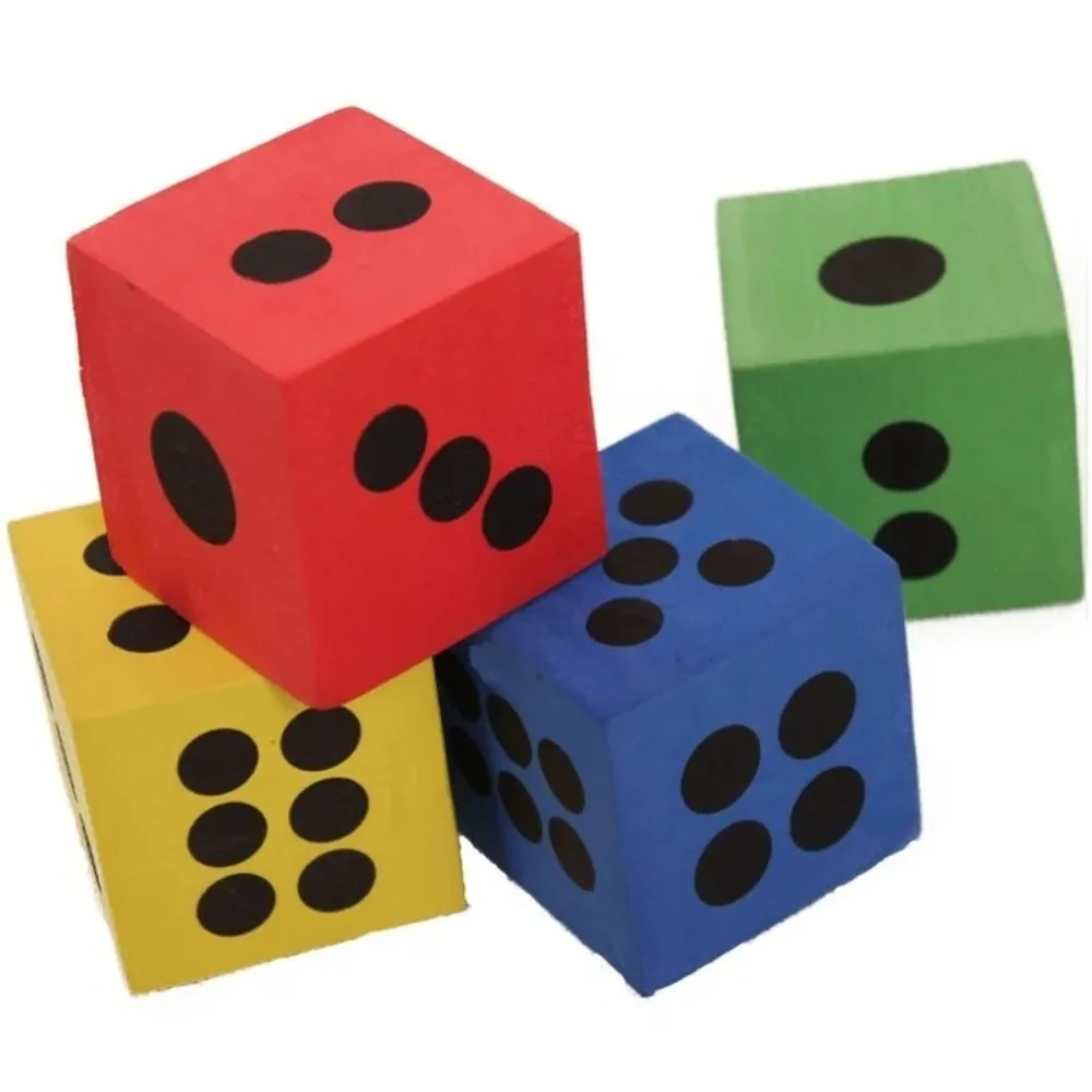 

Large Kids Toys Sponge Dice Foam Dot Dice Playing Dice for Math Teaching Vent Toy Educational Camping Hiking Playing Dice
