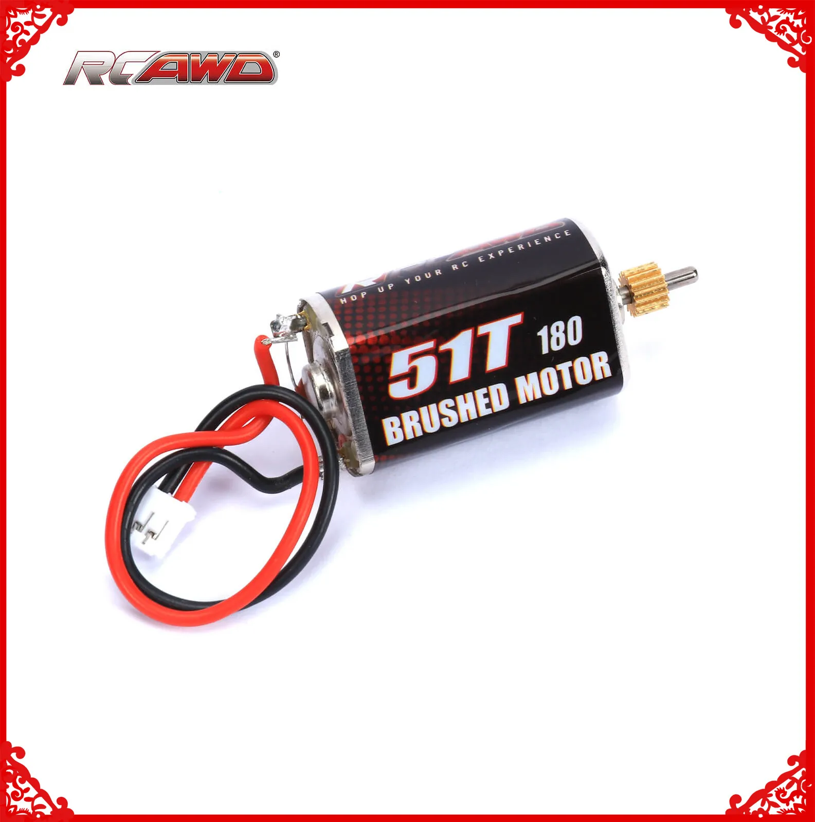 Rcawd 51T 180 Motor + 16T Motor Gear 7.2V 25000 Rpm Per Axial 1/24 Scx24 Crawlers Upgrade Parts