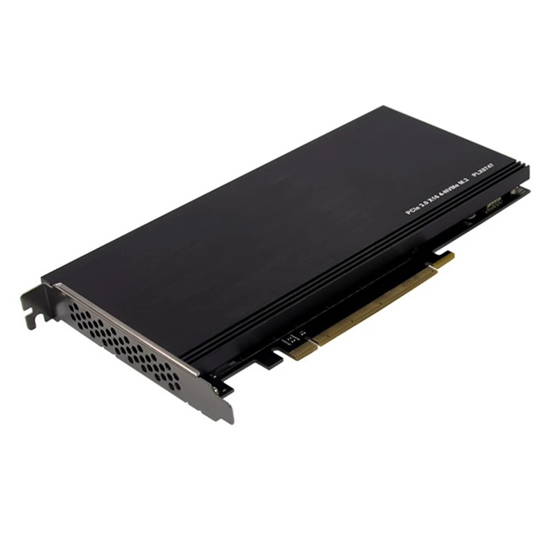 

PCI-E 3,0 X16 PLX8747 до 4XM.2 Nvme SSD адаптер для майнинга BTC