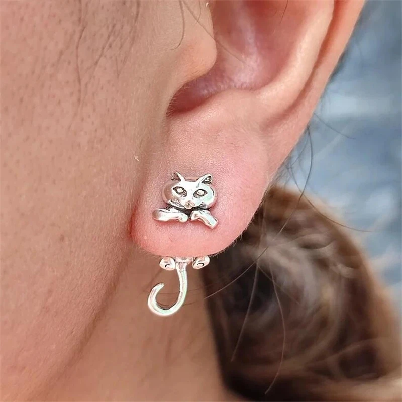 Double Hoop Earrings Charms Fit Pandora 925 Original Charm Women 925 Silver Earring DIY Jewelry Gift hoop earrings