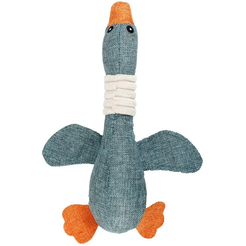 Squeaky Plush Bone Toy For Dogs Interactive Puppy Training Pet Accessory_voghion.com