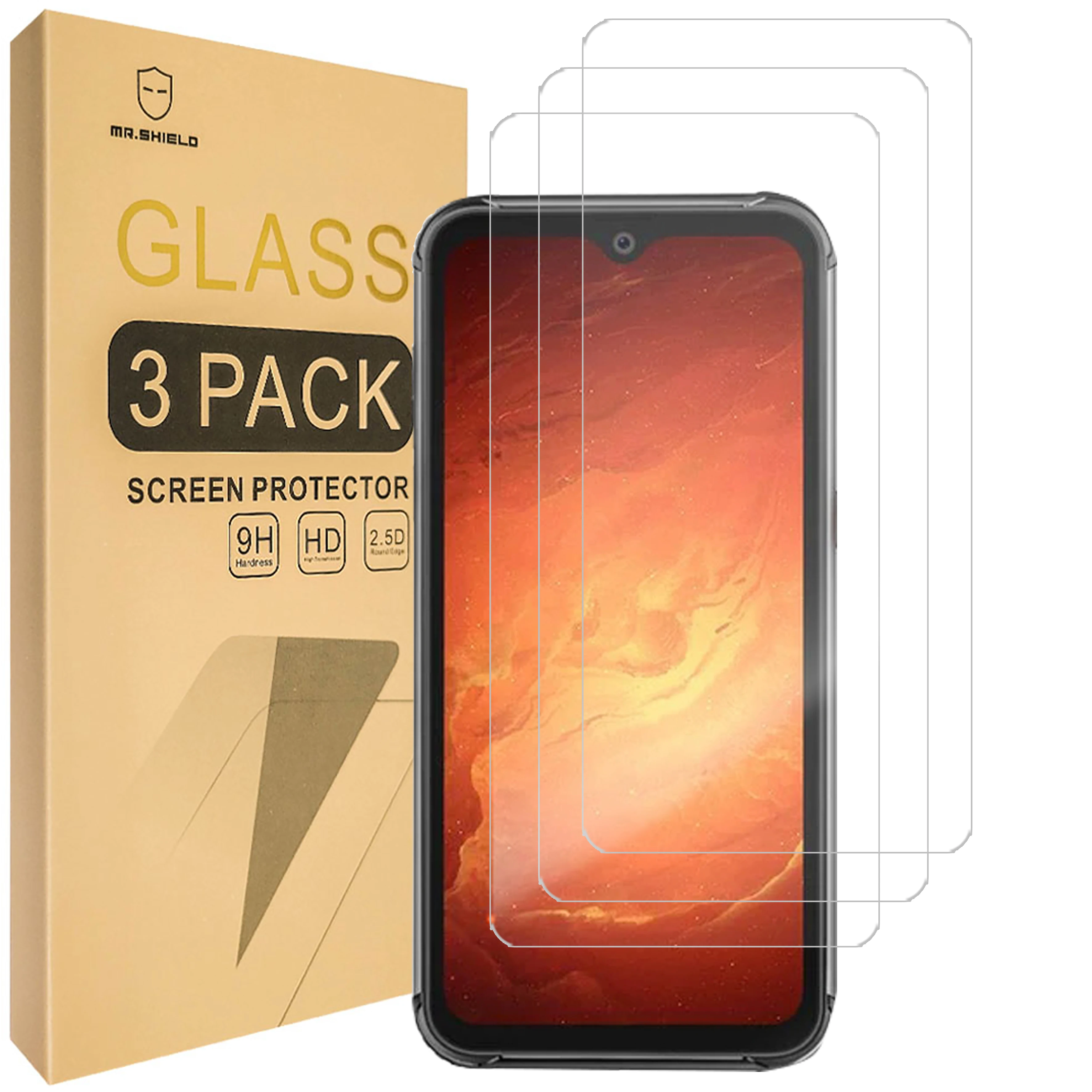 

Mr.Shield [3-Pack] Screen Protector For Blackview BV9800 Pro / BV9800 [Tempered Glass] [Japan Glass with 9H Hardness]