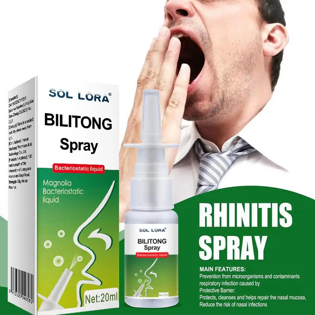 Nasal Spray 2pcs Treatment Chronic Sinusitis Nasal Discomfort Drop Nose Itch Cool Herb Ointment Spray Health Care 20ml nose care spray,nasal spray
