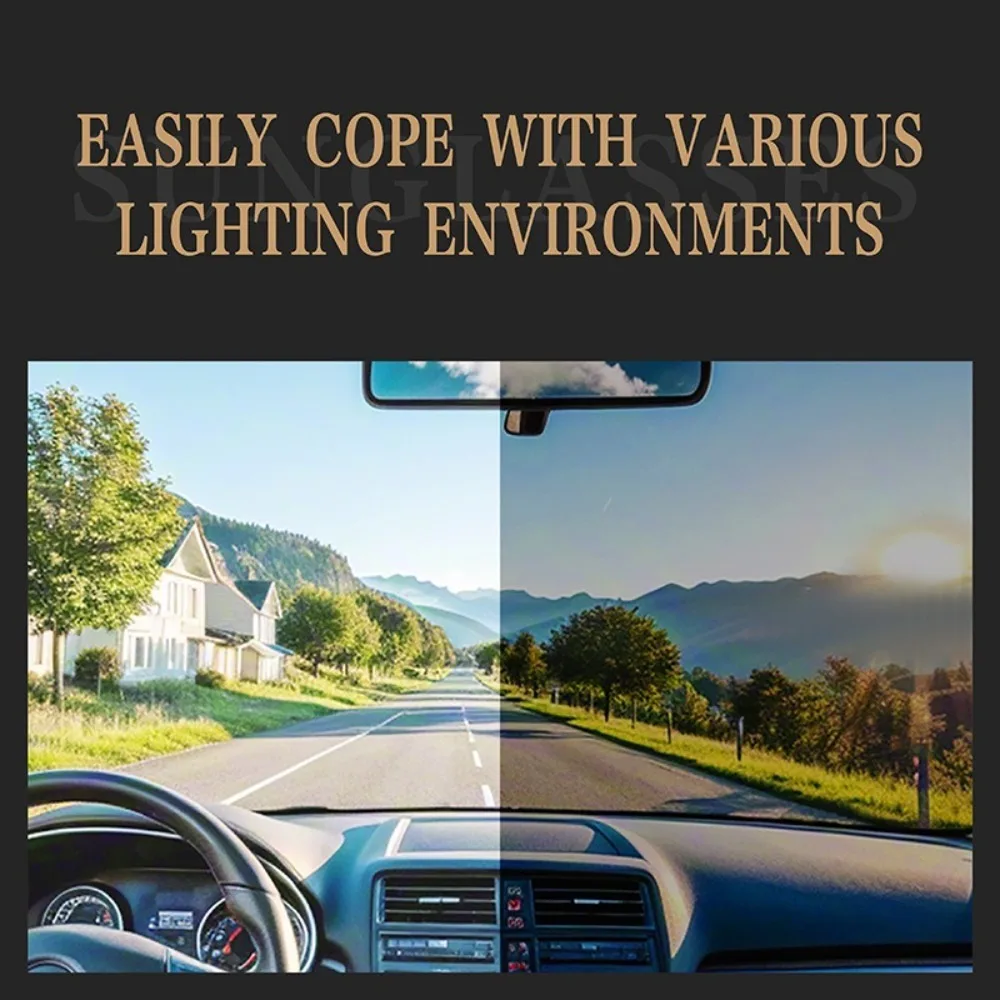 Fashion ND2-400 Adjustable Dimming Glasses ND Filter 9 Level Fishing Sunglasses UV400 Sunglasses Outdoor