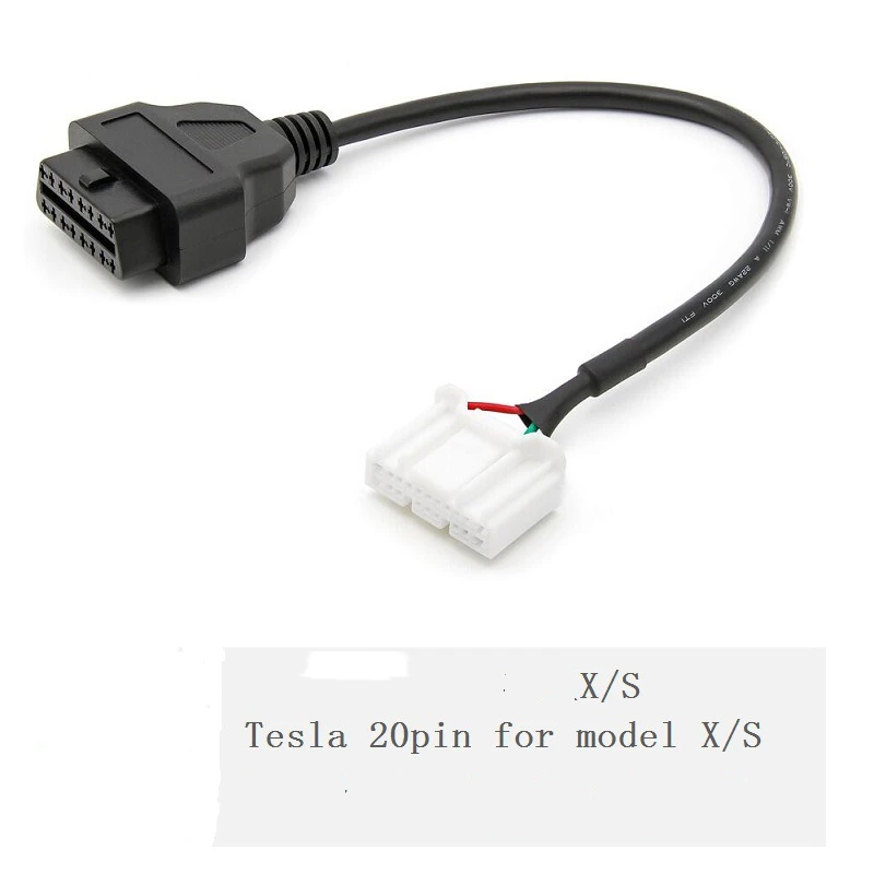 

Support Tesla 20pin Model X S Car OBD2 Detector Conversion Line