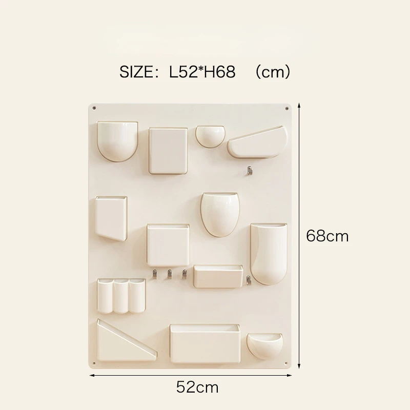 Torage Rack for Wall Holder 27x20inch Offices Kitchens Organizer Workshops Bathrooms Children's Rooms Uten Silo Hooks