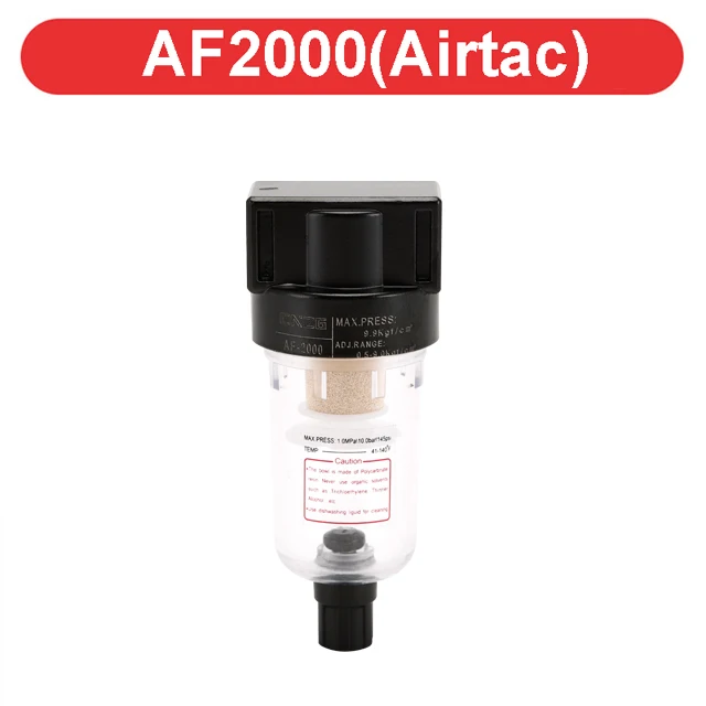 Heschen AF2000-02 Filtro Aria PT1/4: Portata 750 L/min Per Sistemi Pneumatici